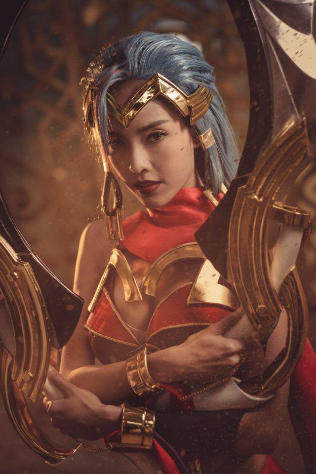 图片[6]-泰国女Cosplayer化身《传说对决》中的叶娜，诠释性感之美的‘月下舞者’-清美唯艺