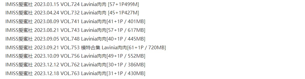 揭秘Lavinia肉肉魅力：105期摄影大赏，持续更新不容错过！