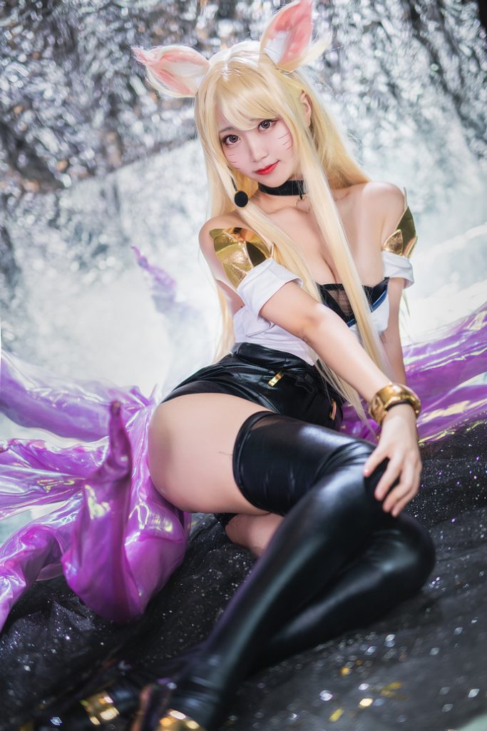 图片[4]-英雄联盟阿狸COSPLAY：黑川与谁更胜一筹？-清美唯艺